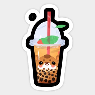 boba tea Sticker